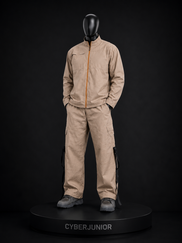 Utility Cargo Tracksuit – Stone